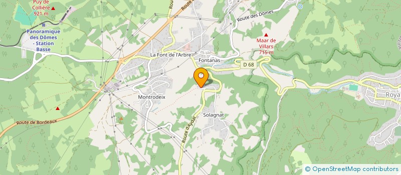 localisation de l'entreprise SCI ARGO  ORCINES