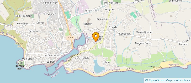 localisation de l'entreprise SCI ARGOAT  TREFFIAGAT