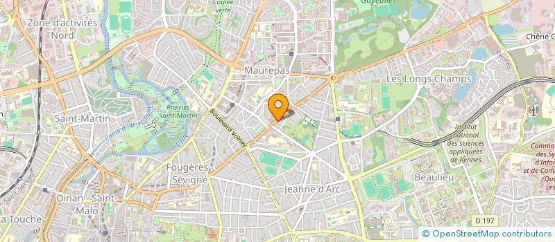 localisation de l'entreprise SCI ARGOAT KINESITHERAPIE  RENNES