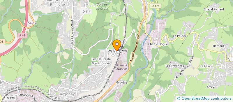 localisation de l'entreprise SCI ARGOHOME  ARGONAY