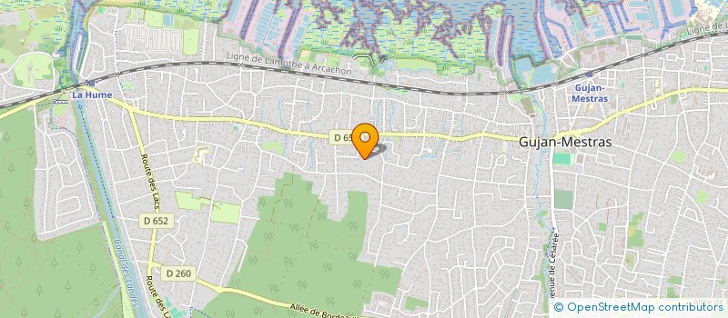 localisation de l'entreprise SCI ARGONNE G.P.  GUJAN-MESTRAS