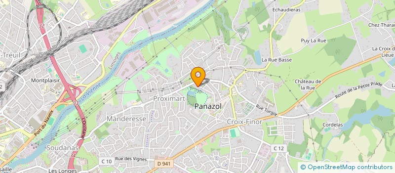 localisation de l'entreprise SCI ARGOS à PANAZOL