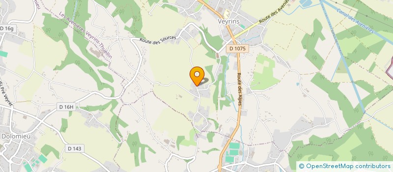 localisation de l'entreprise SCI ARGOSS  LES AVENIERES VEYRINS-THUELLIN
