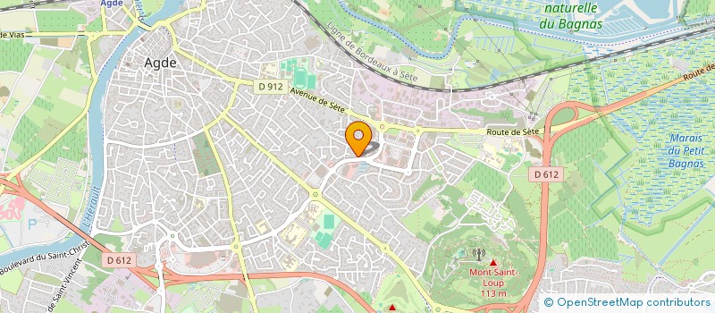 localisation de l'entreprise SCI ARGUEIL-DEDET  AGDE