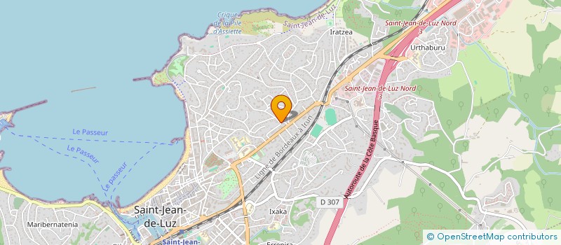 localisation de l'entreprise SCI ARGUILHE  SAINT-JEAN-DE-LUZ