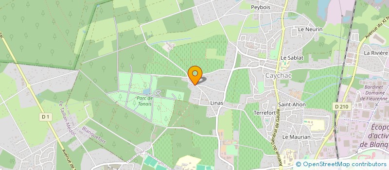 localisation de l'entreprise SCI ARGUISO à BLANQUEFORT