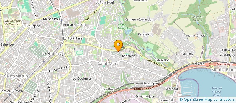 localisation de l'entreprise SCI ARGWENEG  BREST