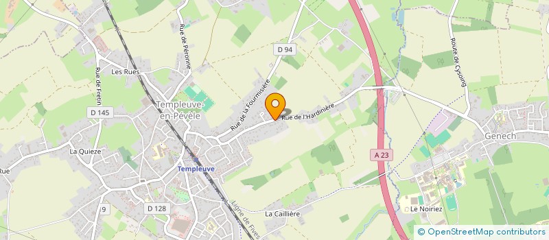 localisation de l'entreprise SCI ARHOEL  TEMPLEUVE-EN-PEVELE