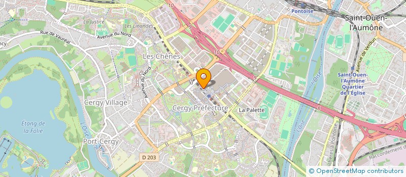 localisation de l'entreprise SCI ARIA  CERGY