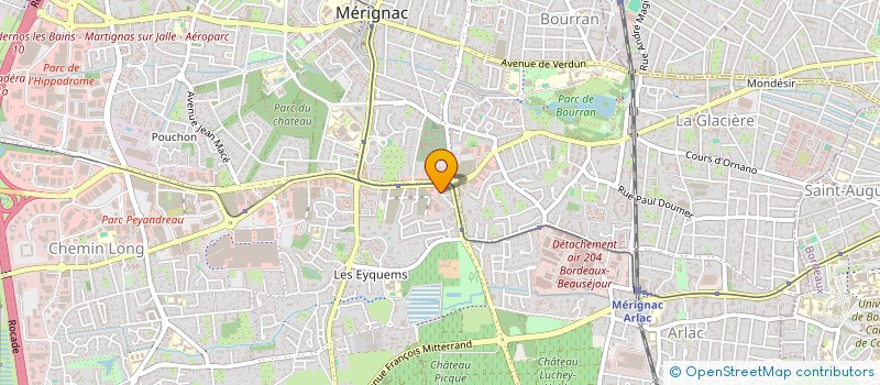 localisation de l'entreprise SCI ARIA  MERIGNAC