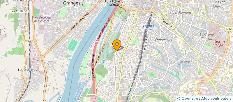 localisation de l'entreprise SCI ARIA à VALENCE