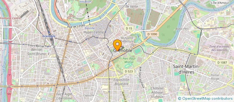 localisation de l'entreprise SCI ARIA à GRENOBLE