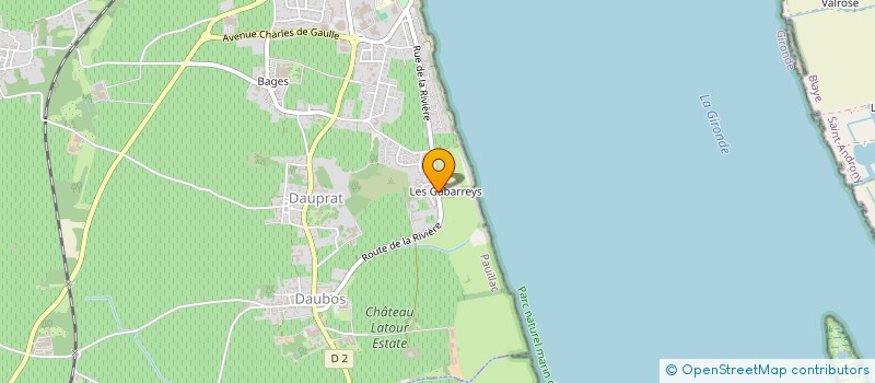 localisation de l'entreprise SCI ARIA  PAUILLAC