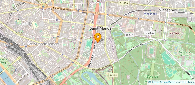 localisation de l'entreprise SCI ARIAM à SAINT-MANDE