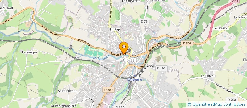 localisation de l'entreprise SCI ARIANA  L ARBRESLE