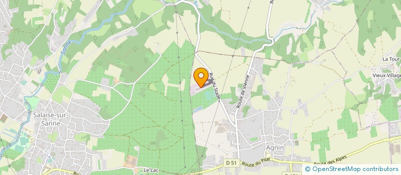 localisation de l'entreprise SCI ARIANE  SALAISE-SUR-SANNE