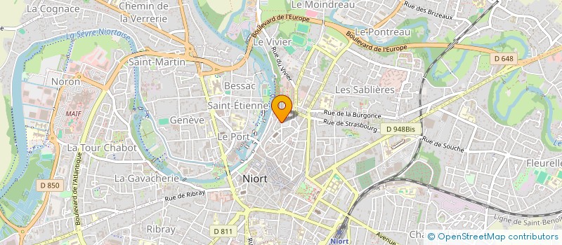localisation de l'entreprise SCI ARIANE à NIORT