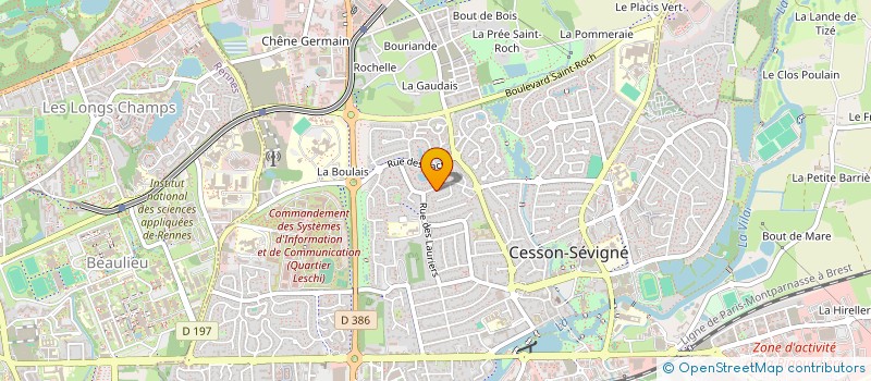 localisation de l'entreprise SCI ARIANE à CESSON-SEVIGNE