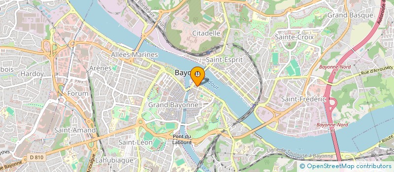 localisation de l'entreprise SCI ARIANE à BAYONNE