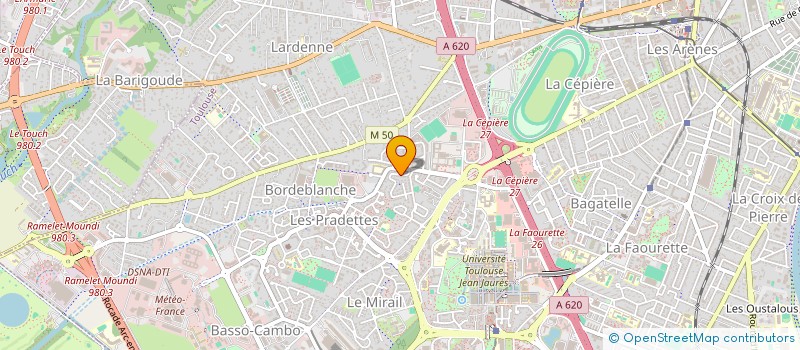 localisation de l'entreprise SCI  ARIANE  TOULOUSE