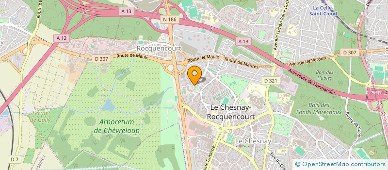 localisation de l'entreprise SCI ARIANE  LE CHESNAY-ROCQUENCOURT