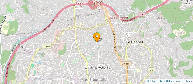 localisation de l'entreprise SCI ARIANE à LE CANNET