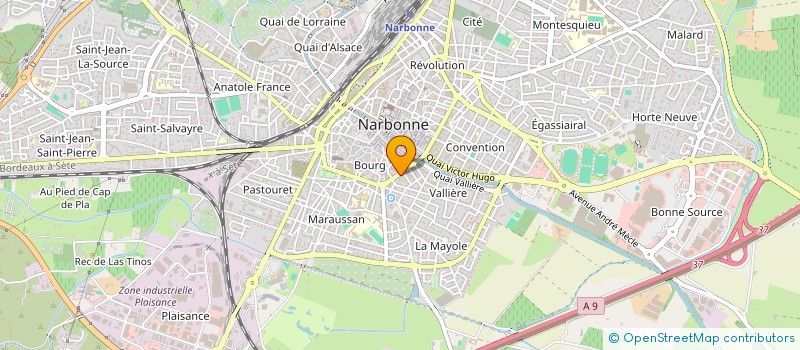 localisation de l'entreprise SCI ARIANE à NARBONNE