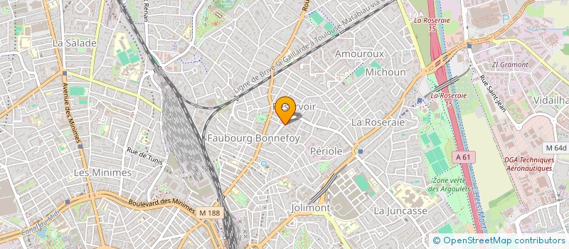 localisation de l'entreprise SCI ARIANE à TOULOUSE