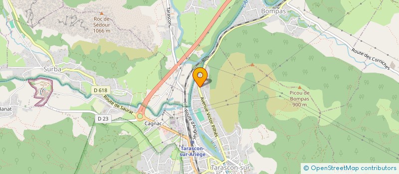 localisation de l'entreprise SCI ARIEGE DU BARRY à TARASCON-SUR-ARIEGE