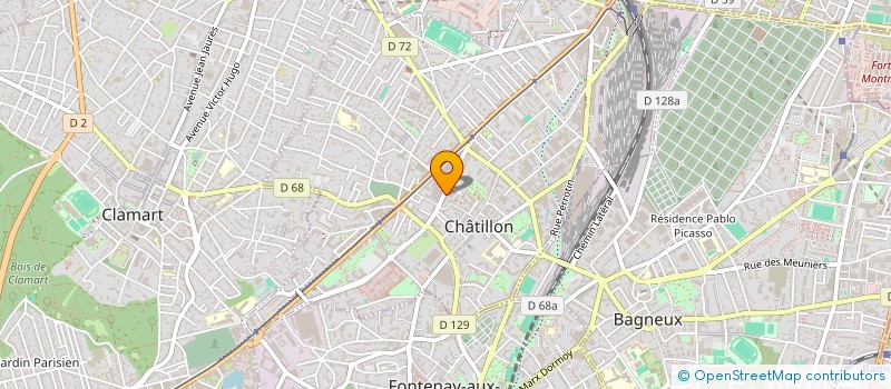 localisation de l'entreprise SCI ARIEL à CHATILLON