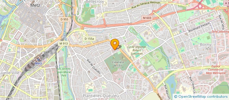 localisation de l'entreprise SCI ARIEL  METZ