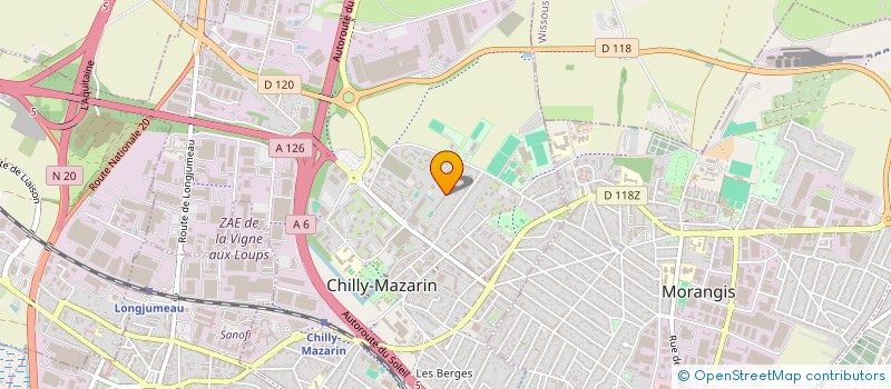 localisation de l'entreprise SCI ARIEL  CHILLY-MAZARIN