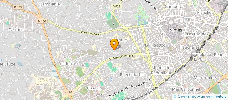 localisation de l'entreprise SCI ARIELLE  NIMES