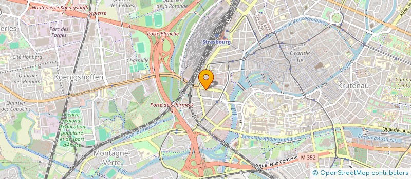 localisation de l'entreprise SCI ARIES à STRASBOURG