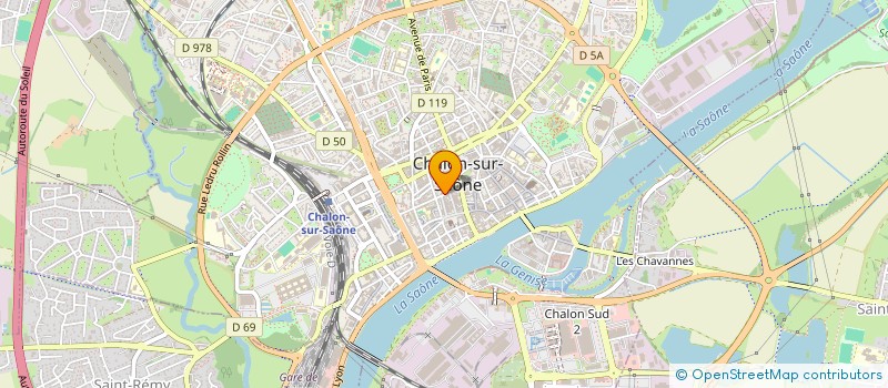 localisation de l'entreprise SCI ARIES à CHALON-SUR-SAONE