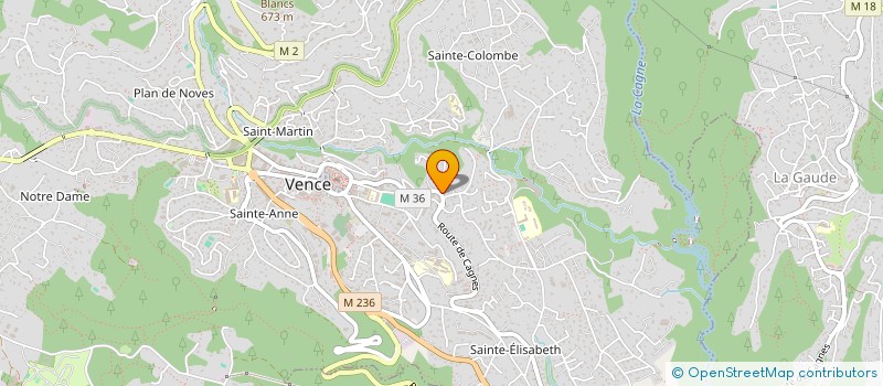 localisation de l'entreprise SCI ARIES  VENCE