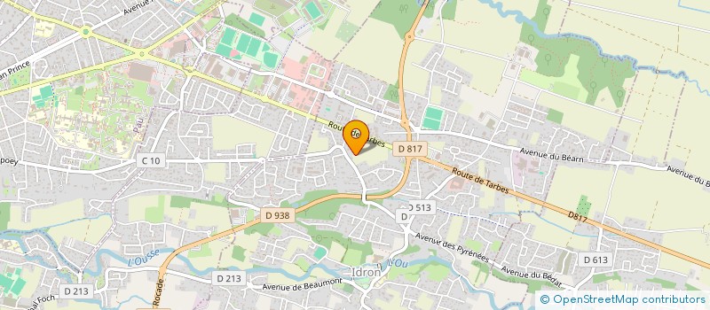 localisation de l'entreprise SCI ARIES  IDRON