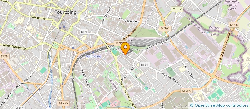 localisation de l'entreprise SCI ARIMMO  TOURCOING