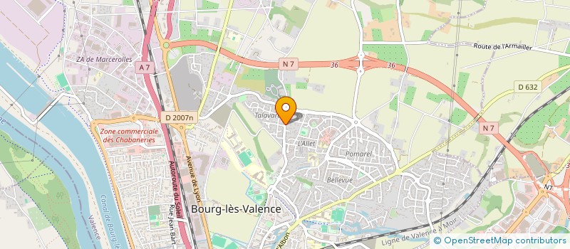 localisation de l'entreprise SCI ARIMMO  BOURG-LES-VALENCE