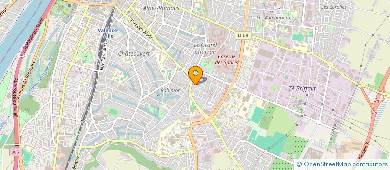 localisation de l'entreprise SCI ARIMO à VALENCE