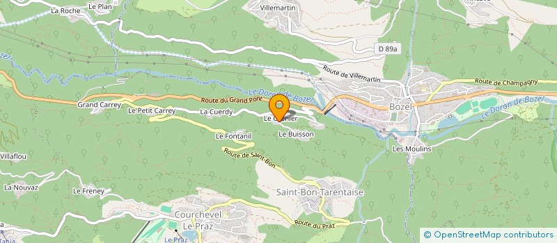 localisation de l'entreprise SCI ARIONDAZ à COURCHEVEL