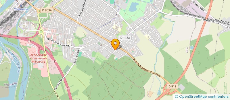 localisation de l'entreprise SCI ARIPACE  YUTZ