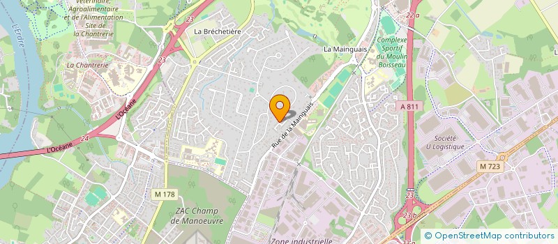 localisation de l'entreprise SCI ARISTIDE  CARQUEFOU