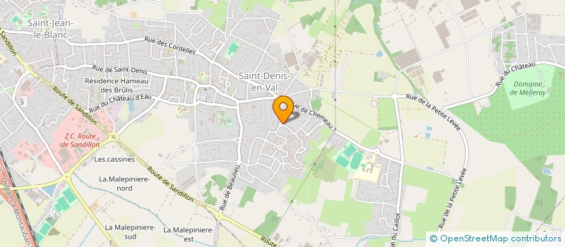 localisation de l'entreprise SCI ARISTIDE à SAINT-DENIS-EN-VAL