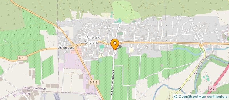 localisation de l'entreprise SCI ARISTIDE BRIAND 29  LA FARE-LES-OLIVIERS