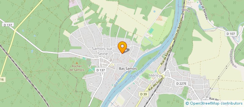 localisation de l'entreprise SCI ARISTIDE BRIAND  SAMOIS-SUR-SEINE