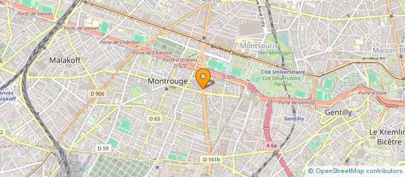 localisation de l'entreprise SCI ARISTIDE BRIAND à MONTROUGE