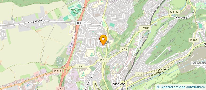 localisation de l'entreprise SCI ARISTIDE BRIAND à LONGWY