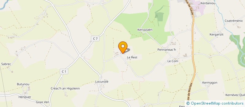 localisation de l'entreprise SCI ARISTIDE BRIAND  LOQUEFFRET