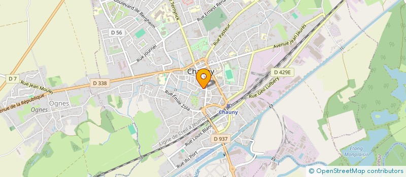 localisation de l'entreprise SCI ARISTIDE BRIAND  CHAUNY